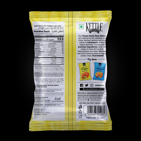 KETTLE STYLE WAFERS LIME & CHILLI PACK OF 6