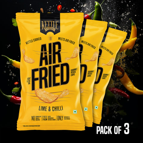 AIR FRIED POTATO CHIPS LIME & CHILLI PACK OF 3