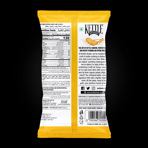 AIR FRIED POTATO CHIPS LIME & CHILLI PACK OF 3