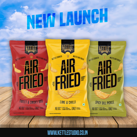 AIR FRIED POTATO CHIPS LIME & CHILLI PACK OF 3
