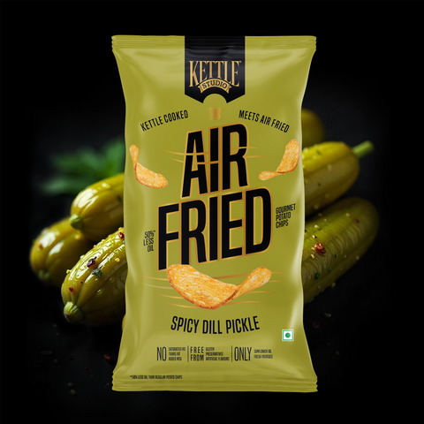 AIR FRIED POTATO CHIPS SPICY DILL PICKLE