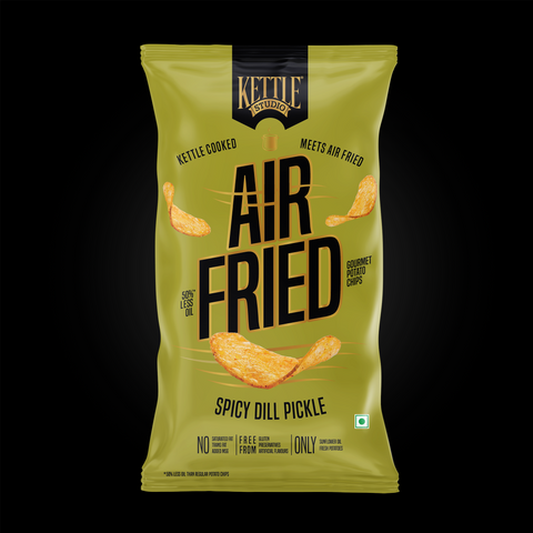 AIR FRIED POTATO CHIPS SPICY DILL PICKLE PACK OF 3