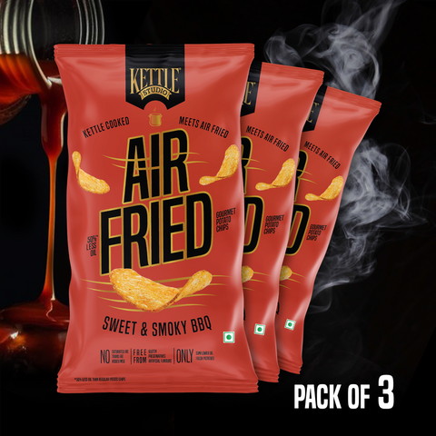 AIR FRIED POTATO CHIPS SWEET & SMOKY BBQ PACK OF 3