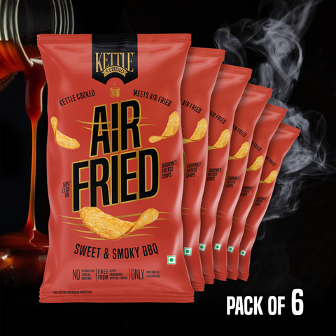 AIR FRIED POTATO CHIPS SWEET & SMOKY BBQ PACK OF 6