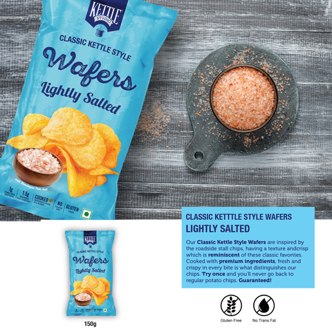 KETTLE STYLE WAFERS LIGHTLY SALTED PACK OF 6